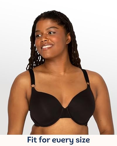 Image of Fruit of the Loom Women's Smooth Cotton T-Shirt Bra - Ultra-Soft, Flexible, and Invisible Under Tees