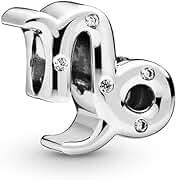 PANDORA Sparkling Capricorn Zodiac Charm - Compatible Moments Bracelets - Jewelry for Women - Gift for Women in Your Life - Made with Sterling Silver &amp; Cubic Zirconia