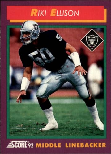 1992 Score #118 Riki Ellison Los Angeles Raiders NFL Football Card NM-MT