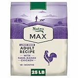 Nutro Max Adult Large Breed Dry Dog Food with Farm-Raised Chicken, 25 lb. Bag