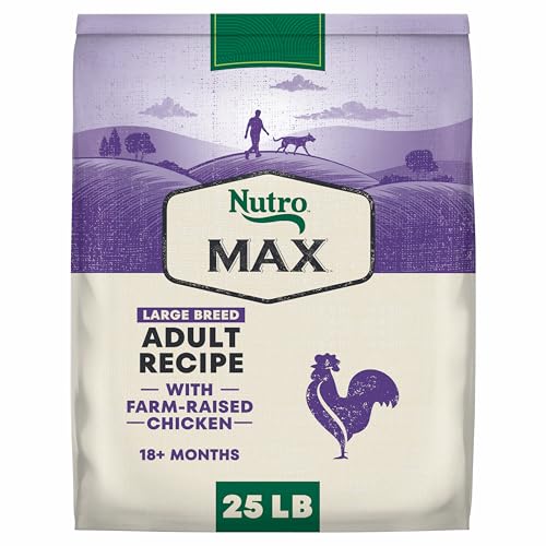 Nutro Max Adult Large Breed Dry Dog Food with Farm-Raised Chicken, 25 lb. Bag