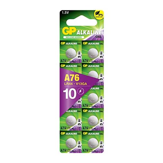 GP Extra LR44 Knopfzelle Alkaline | 10 Stück LR44 Batterien 1,5V, quecksilberfrei | kompatibel mit V13GA, AG13, A76, L1154f | Für Autoschlüssel, Fernbedienungen, Spielzeug, LED-Beleuchtung und mehr