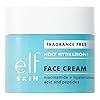 e.l.f. SKIN Holy Hydration! Face Cream, Fragrance Free, Smooth, Non-Greasy, Lightweight, Nourishing, Moisturises, Softens, Absorbs Quickly, Suitable For All Skin Types
