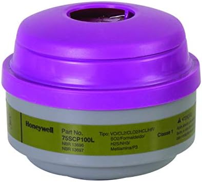 NORTH Honeywell 75SCP100L Defender Multi-Purpose Cartridge with P100 Filter, Olive/Magenta, 2.75 X 7 X 3.5 (Pack of 2)