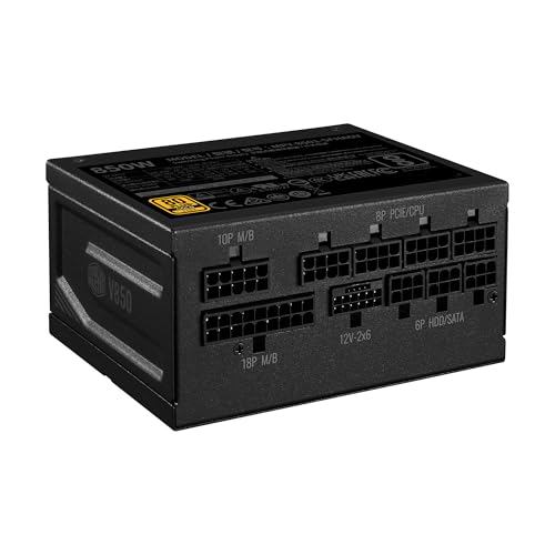 Cooler Master V850 SFX Gold 850W Fully Modular Power Supply – 80+ Gold Certified SFF PSU, ATX 3.1...