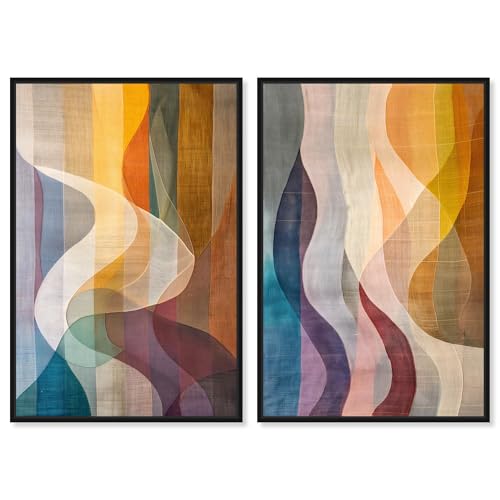 Art Remedy�ɂ��Lucid Flow�L�����o�X�v�����g���_�����ۃA�[�g�Z�b�g�A�u���b�N�t���[���A20 x 30