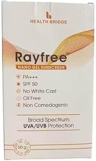 Rayfree Nano Gel Sunscreen SPF 50 PA++ 50gm Price In India