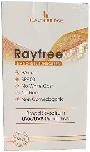 Rayfree Nano Gel Sunscreen SPF 50 PA++ 50gm