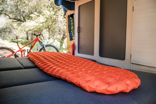 Image of Pro Insulated Sleeping Pad for Camping | Easily Inflatable and Designed for Premium Comfort in the Lowest Temperatures | Orange
