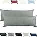 Produktbild CelinaTex Active Seitenschläferkissen Bezug Doppelpack Set 40x145 dunkel grau Baumwolle Jersey Stillkissen Kissenhülle 5001560