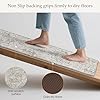 GENIMO Kitchen Mats for Floor 2PCs, Washable Anti Fatigue Mat for Cushioned, 17.3"x47"+17.3"x30", Waterproof Kitchen Rugs, Non Slip Comfort Standing Mat Rug for Home, Sink, Laundry, LightTaupeBrown #3