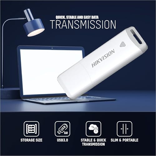 Image of HIKVISION M200P 128GB USB Flash Drive | High Speed USB 3.2 Pen Drive | Plug & Play | Portable Storage for Laptop, PC, Smart TV & Car Audio | HS-USB-M200P(DZ) /128G