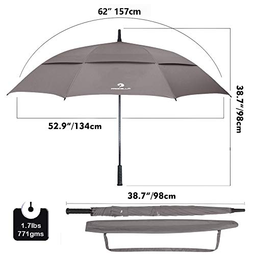 Procella Golf Umbrella Large 62 Inch Windproof Waterproof - Automatic Open - Portable - For Men And Women #TOP2