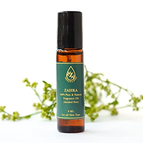 Image of ABSOLUTE & ATTAR 100% Natural Fragrance /Scent Kannauj Attars Rollerball-Roll On Perfume - 8ml (Zahra)