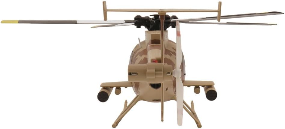 RC ERA C184 MD500 100 Size RC Helicopter 4CH, 6-Axis Gyroscope RTF With Optical Sensor & Upgraded Transmitter - Remote Control Electric Helicopter Outdoor For Adults & Beginners (ERA-C184S-SY (Sand-Yellow))