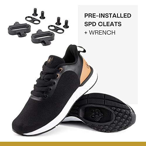 Tommaso Men's Indoor Cycling Shoes – SPD Compatible – Pre-Installed Cleats – Road, Gravel & Spin Bike Shoes – Walkable Design4