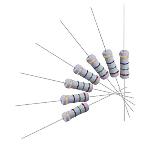 uxcell 50Pcs 15 Ohm Resistor, 1W 5% Tolerance Metal Oxide Film Resistors, Axial Lead, Flame Proof for DIY Electronic Projects and Experiments