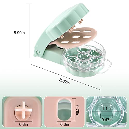 Chillyfar Cherry Pitter, 6 Cherries Seed Remover, Portable Cherry Core Remover, Kitchen Gadget For Removing 6 Cherries At Once(Light Green) #TOP1