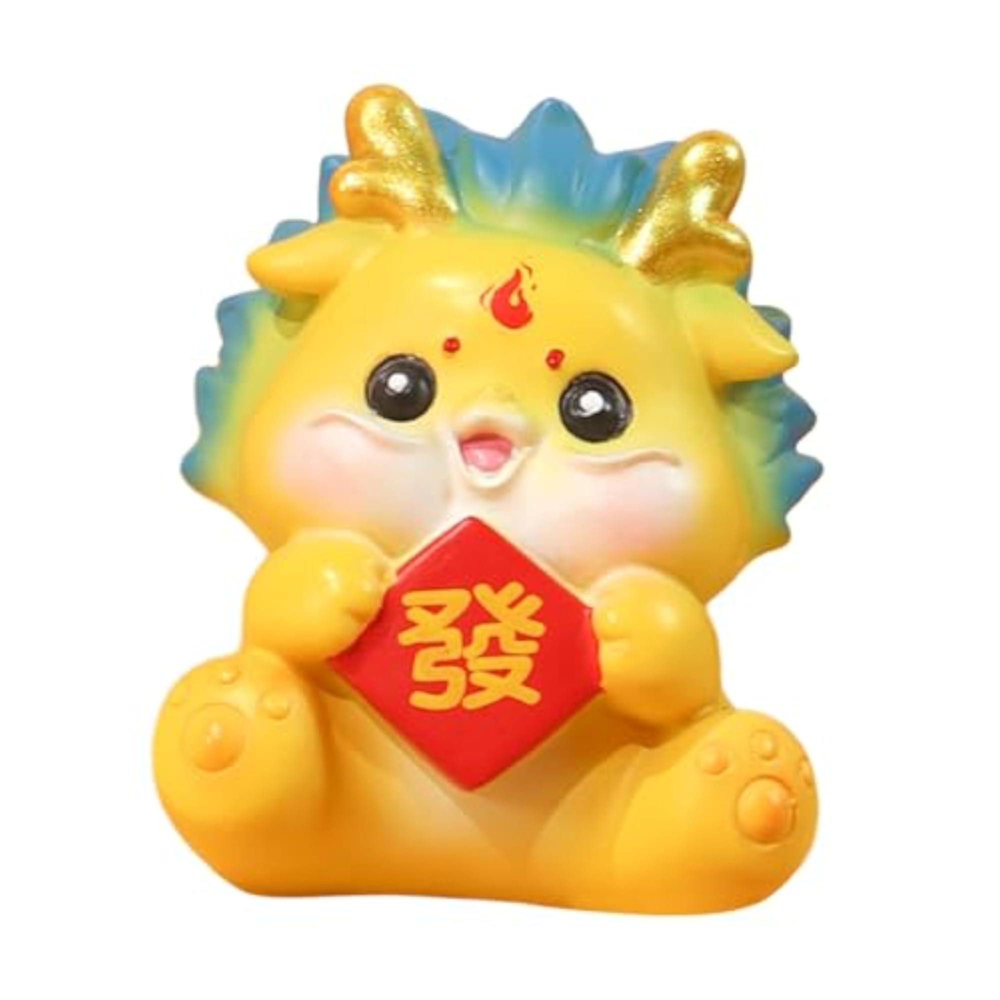 Chinese New Year Dragon Figurine, Cute Desktop Decor