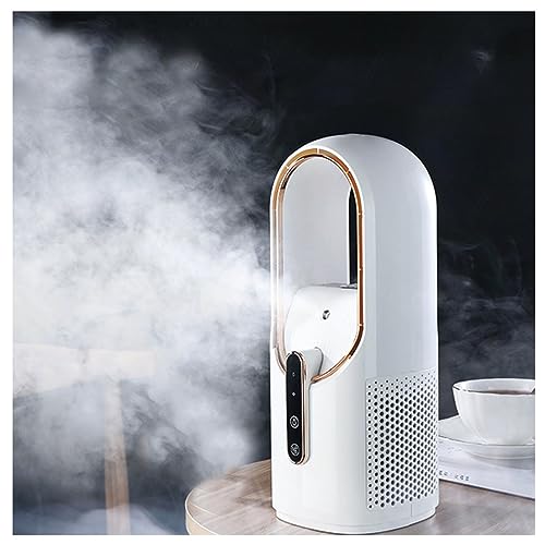 VVLXRIC LuftküHler Mit WasserküHlung, Usb Wiederaufladbar, Mit Luftbefeuchter Rotorloser Ventilator Luftbefeuchtung Ventilator Wasser KüHlung, Sicherer FüR Kinder