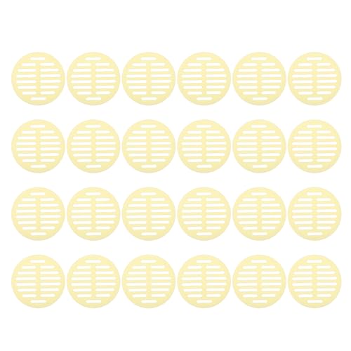 Grille d'aération circulaire jaune 60 mm pour ventilation maison et mur - 2