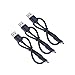 [Pack of 3pcs] Maxcury® 1ft / 0.3m Premium Extra Short Micro USB to USB Cable High Speed USB 2.0 A Male to Micro B for Samsung, HTC, Sony,Motorola,LG, Google, Nokia and More (Black)