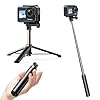 AKASO Brave 4 Action Camera with 64GB MicroSD U3 Card and 60cm Selfie Stick Tripod Stand Bundle