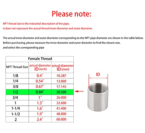 Carvedexquisitely Stainless Steel Coupling thumb #1