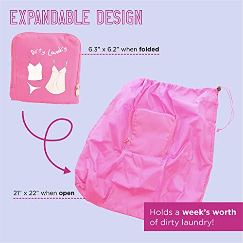 Saco de roupa para viagem Miamica, Saco de lavanderia, rosa, tamanho único