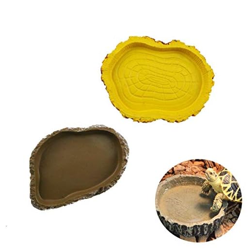 Winterworm Juego de 2 platos de agua de tortuga repelente para comederos para amphibianos Gecko Snakes lagarto camaleón