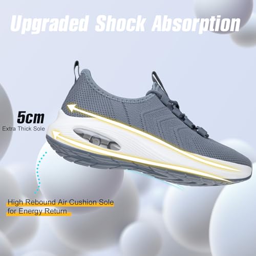 Image of Wide Toe Box Shoes Women Extra Wide Width Sneakers Air Cushion Road Running Shoes Ultra Light Tennis Gym Workout Training Shoes Breathable Walking Shoes with Arch Support