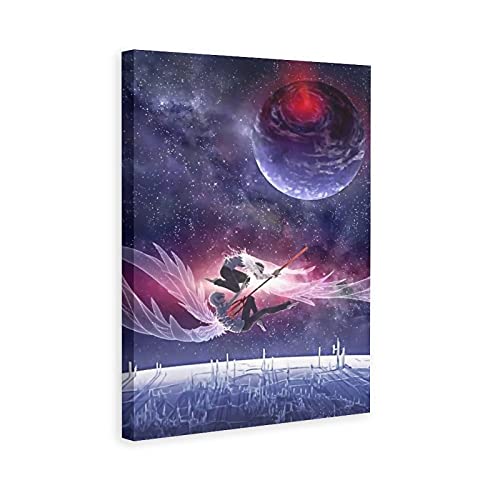 HZHY Neon Genesis Evangelion Anime Colorful Canvas Poster Bedroom Decor Sports Landscape Office Room Decor Gift 16x24inchs(40x60cm)
