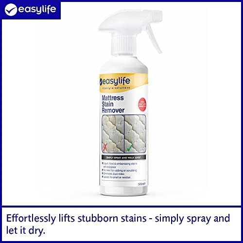 Mattress Stain Remover | Remove Even Old Stains Effortlessly | Simply Spray and Walk Away | Simple Organic Solution | Supplied in 500ml Child-Resistant Bottle | Easylife Lifestyle Solutions