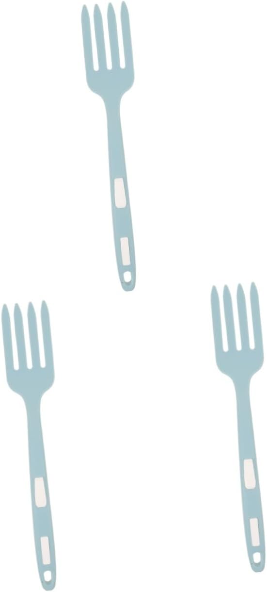Cabilock 3pcs Kitchen Utensils Pasta Server Fork Reusable Food Fork Large Ergonomic Washable Tools