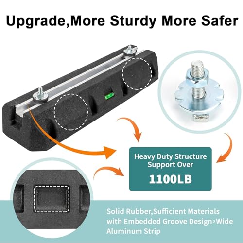 Robuste Klimaanlagen- StützhalterungMini- Split- Pad für 9000- 60000 BTU, Bodenmontage- Basissatz für Split- Klimaanlagen, maximale Belastung 2600 Pfund (2er- Pack)-5