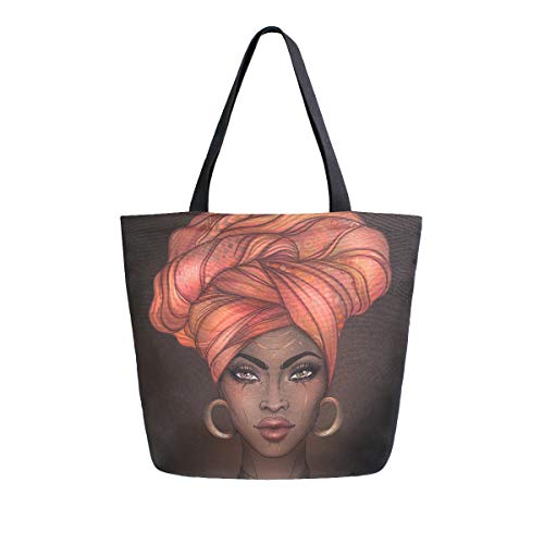 Woman Tote Bag Shoulder African American Woman Handbag For Work Travel Business Beach Shopping Schoo #TOP1