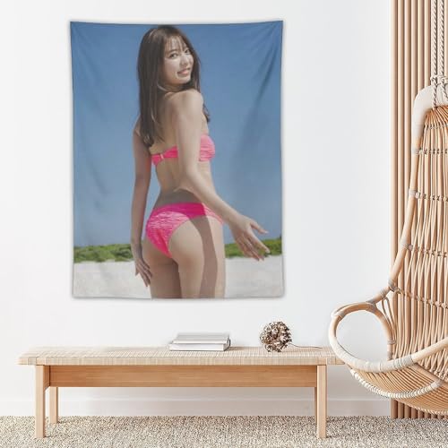 川津明日香 タペストリー (136)壁掛け 布ポスター 室内装飾 壁飾り モダン 装飾アート 多機能 リビングルームベッドルーム ファッショナブルでトレンディ ユニークなギフ 30"x40"（75x100cm） [5]