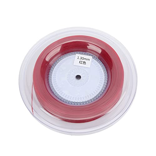 Carretel de corda de raquete de tênis 1,3 mm 200 m para treino diário amador vermelho