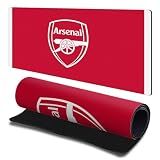 Head Case Designs Officially Licensed Arsenal FC Home 2025/26 Kit 23.62 x 11.81 x 0.12 inches (600 x 300 mm) - L Gaming Office Desk PC Keyboard Mouse Mat Pad