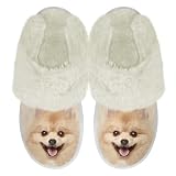Regalos: las pantuflas de felpa son elegantes en estilo y cálidas al tacto, lo que las convierte en el regalo perfecto para ancianos, amantes, familiares, esposas o amigos en Acción de Gracias, Halloween, Navidad, cumpleaños y otras vacaciones. Se pueden personalizar de acuerdo a tu preferencia para crear pantuflas de algodón únicas para mostrar tu gusto único