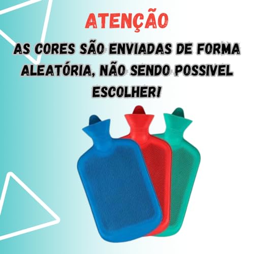 Bolsa Termica para Compressa 2L Emborrachada Colica Sinusite - Bolsa de Agua Quente Fria