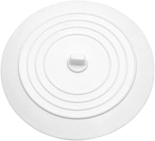 balacoo Silicone Sink Stopper Bath Sink Plug and Tub Drain Plug for Kitchen Bathroom and Laundry Flat Drain Cover with Strong Suction 5.90 inch White