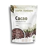 Earth Notions Organic Cacao Nibs | Unsweetened | Raw | Non GMO | Preservative-free | Chocolate - Bake | Snack (454g)