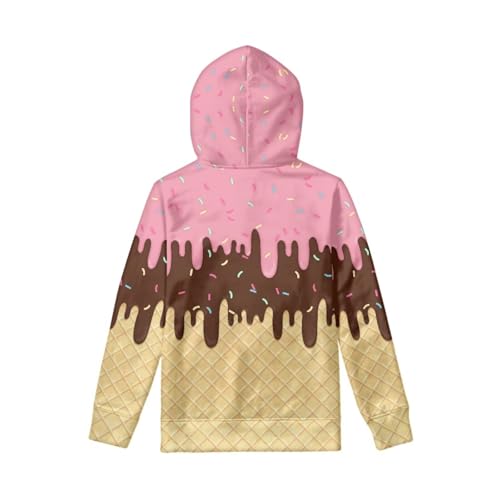 Image of Coloranimal Unisex Girls and Boys Long Sleeve Hoodies Hoody Athletic Pullover Sweatshirts Tops Age 6-16year