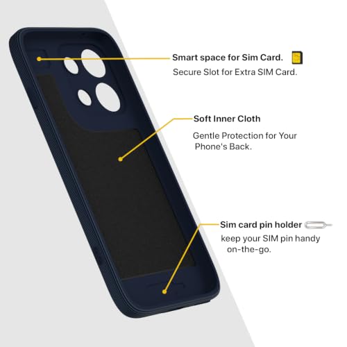 Image of Outlouders Back Cover for Oppo Reno 16c 5G | Soft Matte Silicone | Slim Fit | Magnetic-Safe Logo Design (Magnetic-Safe Not Compatible) | Shockproof | Camera Protection Bumper Case (Blue)