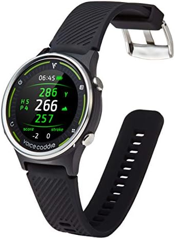Voice Caddie Golf G1 Golf GPS Watch w/Green Undulation and Slope,Black,G1_Watch