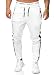 Produktbild OneRedox Herren Jogging Hose Jogger Streetwear Sporthose Modell 1211 Weiss XXXL