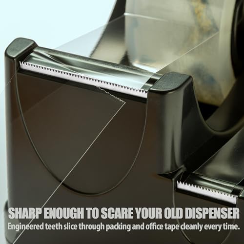 Officemate Recycled 2-in-1 Heavy Duty Tape Dispenser, Black (96690) image 4