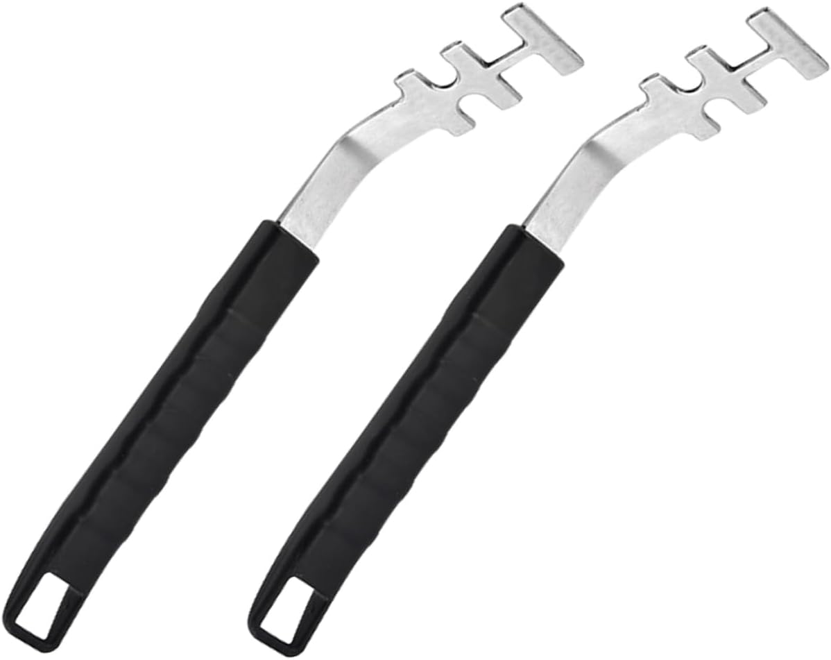 Stainless Steel Grill Grippers 2pcs for Barbecue Net and Hot Rack