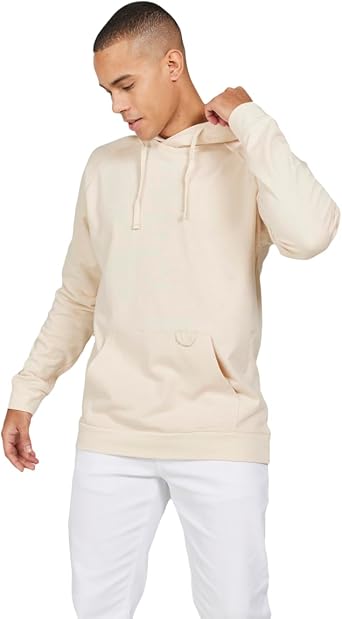 ALTINYILDIZ CLASSICS Standard Fit Normal Cut Hooded 100% Cotton Short Sleeve Sweatshirt